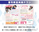 学習塾・教室の生徒募集チラシデザインを作成します 保護者に伝わる構成をご提案｜箇条書きメモ・写真なしで相談OK イメージ8