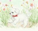 大切なペットを、丁寧に水彩で描き実物をお届けします 実際の原画をフレームに入れてお届けします イメージ4