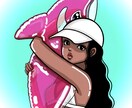 おしゃれで個性的⭐︎SNSアイコン・似顔絵描きます SNS映え◎アイコン・ヘッダーにぴったりの女の子イラスト！！ イメージ6