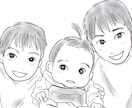 お写真をもとに似顔絵を描きます・白黒版 イメージ1