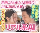 よりリアルさを追求！AI人物画像を制作代行します 広告にも使える脱AIなリアル系人物画像で売上UP！ イメージ1