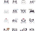 写真から、似顔絵LINEスタンプ作成します 写真orキャラクター似顔絵コメントありなしどちらでもok イメージ2