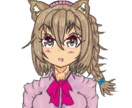 女の子のオリジナルキャラクター描きます LINEスタンプサイズの女の子を描きます。 イメージ5