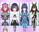 高品質女性Vtuberデビューモデル一括制作します 企業並！8つ表情！6.5万円で一括！著作権譲渡！修正無制限 イメージ2