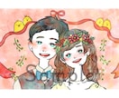心に残る結婚式の1枚絵を描きます 世界にひとつだけの結婚記念品を探している方にぜひ！ イメージ3