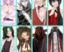 立ち絵、アイコンなど描きます ホラーテイストから厚塗り風など様々な画風で描きます！ イメージ1