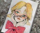 透明水彩×繊細タッチ。世界観のある美少女を描きます 「ふんわり、でも印象に残る一枚を」透明水彩で、丁寧に描きます イメージ3