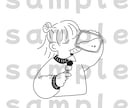 ゆるくて柔らかい線画のイラスト描きます しっかりしすぎず、落書きすぎない塩梅の線画イラストです。 イメージ4