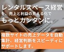レンタルスペース売上一元管理ツールで効率化します 各ポータルサイトの複数予約を自動で簡単に一括管理します イメージ1