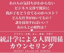 電話)統計学を利用し人間関係についてコンサルします 心理カウンターが行う★恋愛/仕事/子育/友達/家族関係等 イメージ1