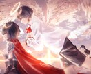 水彩風の綺麗なイラスト！二週間ほどで納品できます ◇一枚絵や動画サムネなどにどうぞ！キャラデザも可！ イメージ5