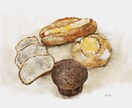 Cafeイラスト制作します 美味しいランチ、デザートデータ制作いたします。 イメージ3