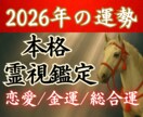 2026年の【霊視運勢鑑定】運命を明らかにします 鑑定歴10年の占い師が「恋愛運/金運/総合運/」を本格霊視 イメージ1