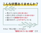 考えてるのに進めない人、3問で動ける状態にします もう迷わない！“今日やる1つ”が決まります。 イメージ2
