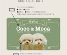 写真入り犬多頭さんペット用カートプレート作成します イベントが楽しくなる！デザイナーの高品質セミオーダー送料込 イメージ9