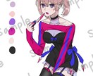 一枚絵、立ち絵、アイコンなどのイラストを提供します キャラクターデザインなどもお任せください！ イメージ4