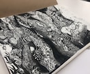 緻密でストーリー性のあるペン画を制作いたします 立ち絵から、1枚絵、風景画まで、ペン画を作成します！！ イメージ2