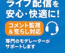 ライブ配信の監視対応をします コメント監視・荒らし対応などの配信監視をお任せください イメージ1