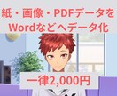 紙・画像・PDFデータなどをデータ化します データ入力めんどうだな~!あ!そうだ!たいがにお願いしよ~! イメージ1
