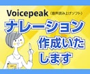 音声読み上げソフトでナレーションを制作します Voicepeakを使った流暢な話し方。７音声会話形式可能！ イメージ1