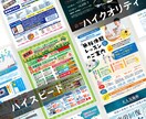ハイスピード・ハイクオリティのチラシを制作します 情報量の多いチラシ・フライヤーでもお任せください！ イメージ1