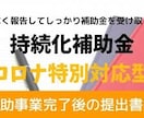 持続化補助金　完了報告書を作成します 手間暇のかかる完了報告書の作成をプロがご提案・サポートします イメージ1