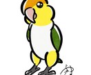 可愛い鳥さんのイラスト描きます インコ、オウムメインでお描きします イメージ3