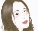あなたのお写真をちょっとお洒落な似顔絵にします シンプルでお洒落な似顔絵に仕上げます イメージ1