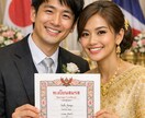 日本人とタイ人の入籍に関するご相談にのります 入籍の手続きを全部自分でした経験者が直接アドバイスします イメージ1