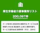 介護事業所リストを即納します 200,097件｜営業・業界向け法人データ（公的情報） イメージ2