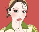 プリクラのように可愛く盛れるイラストを描きます SNSアイコンやプレゼントにどうぞ♪ イメージ4