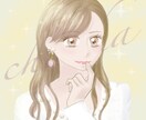 アイコン用のイラスト描きます アイコンにぴったり!背景もかわいい!女の子のイラスト！ イメージ2