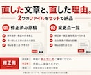 文章を校正・リライトし、変更点もお渡しします 12,000字まで10,000円。修正稿と修正理由一覧を納品 イメージ2