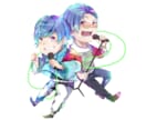 Vtuberさん必見！SDイラスト描きます サムネやアイコン、アクキーなどにぴったりなイラストです。 イメージ4