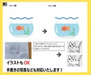 手書きのイラストやロゴ画像をデータ化します 手書きのオリジナルをデータ化！名刺からロゴだけ欲しい、等！ イメージ3