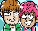 ペアのゆるかわ似顔絵かきます プレゼントや記念、アイコンなどにどうぞ！ イメージ2