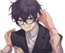 SNS等で使用可能なアイコンを描きます 男子も女子も老若男女魅力的に！人外も描けます イメージ1