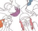 お好みのデザインでお写真を線画イラストにします SNSアイコンやブログ、挿絵にも！ イメージ1