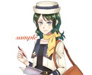 アニメチックな絵をお描きします オリジナル、似顔絵、二次創作などを受け付けます イメージ2
