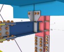 鉄骨製作図作図サービスを提供致します FAB,鉄骨製作工場の業務負荷軽減・人手不足対策に最適です。 イメージ2