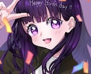 あなたのコテキャラちゃんの1枚絵かきます キラキラ可愛いキャラ描かせてください！！ イメージ3