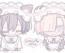 二頭身デフォルメイラスト作成します あなたのオリジナルキャラクターをデフォルメに！ イメージ3
