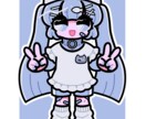 ポップでかわいい！ミニキャラ描きます 2〜3頭身選べます！SNSアイコン、グッズ、サムネイルにも！ イメージ3