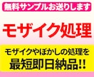 モザイクやぼかし処理を行います 最短即日納品！サンプル処理映像も無料で差し上げます！ イメージ1