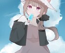 ぱっちり瞳が魅力の可愛いイラストを描きます サムネイルやアイコン用イラストを描きます！ イメージ2