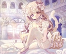 ロココアンティークな世界観のイラストを描きます 華やかで優美な世界観！サムネイルやアイコン、グッズなどに イメージ5
