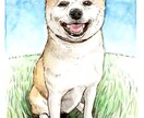 誇張しない＊水彩にがおえ描きます ナチュラルタッチなイラスト♪贈り物やおうちのインテリアに。 イメージ10