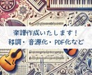 楽譜をpdf化いたします mp3音源や移調、パート譜作成も可能です イメージ1