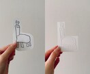 お子さんが描いた絵をステッカーにします 写真を送っていただくだけでOKです イメージ2