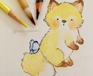 原画でお届け ₊ やわらかい水彩イラスト描きます ⌜ アナログの 世界にひとつだけの水彩ポートレート ⌟ イメージ5